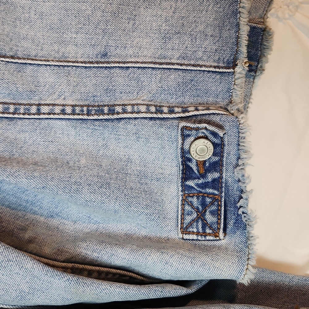 Banana republic Denim Jean  Hawhew Hem And CollarJacket - Picture 8 of 9